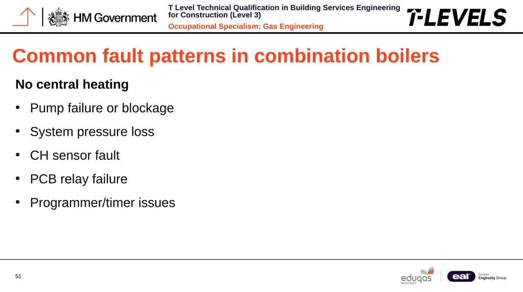 Occupational Specialism: Gas Engineering K1.28 - slide 51 of 84