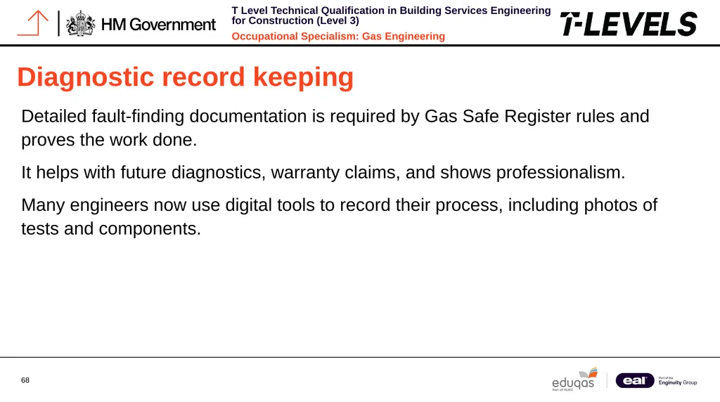 Occupational Specialism: Gas Engineering K1.28 - slide 68 of 84