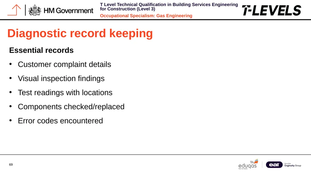 Occupational Specialism: Gas Engineering K1.28 - slide 69 of 84