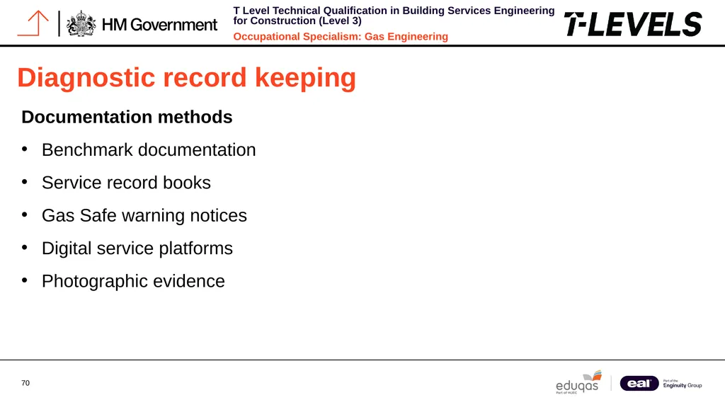 Occupational Specialism: Gas Engineering K1.28 - slide 70 of 84