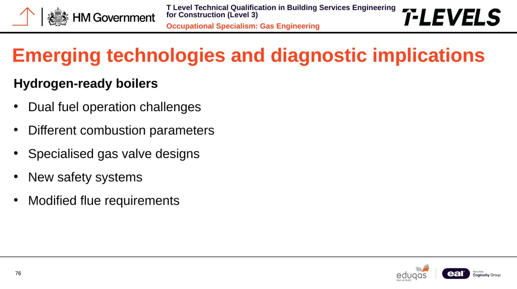 Occupational Specialism: Gas Engineering K1.28 - slide 76 of 84