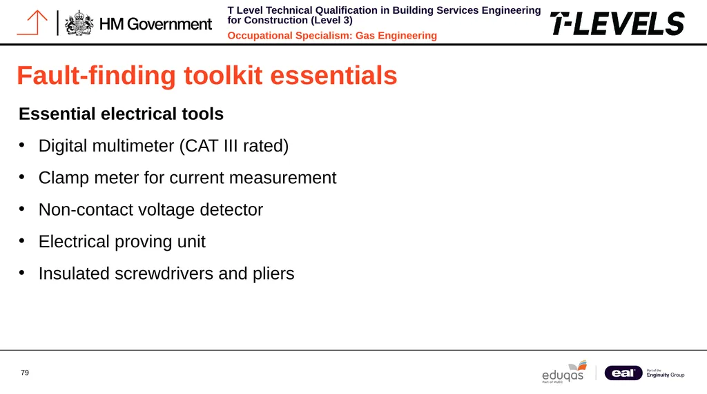 Occupational Specialism: Gas Engineering K1.28 - slide 79 of 84