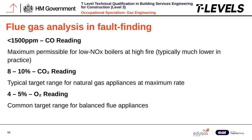 Occupational Specialism: Gas Engineering K1.28 - slide 66 of 84