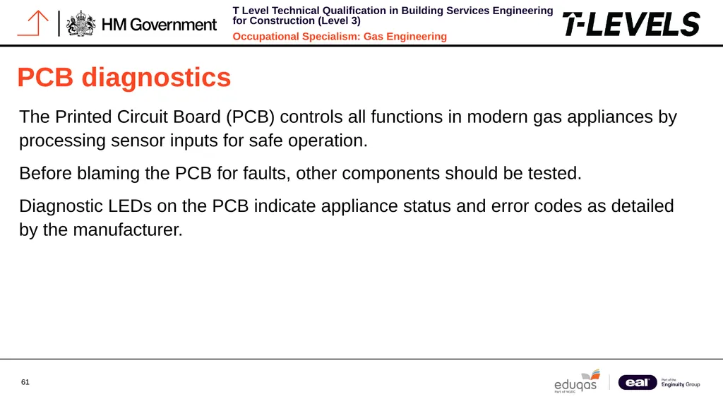 Occupational Specialism: Gas Engineering K1.28 - slide 61 of 84