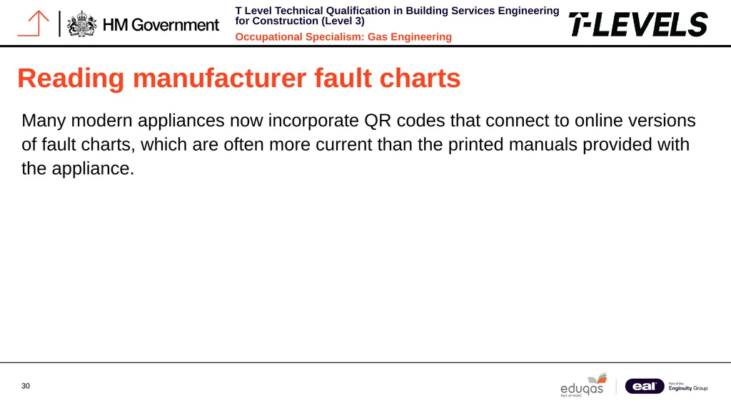 Occupational Specialism: Gas Engineering K1.28 - slide 30 of 84