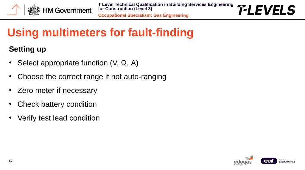 Occupational Specialism: Gas Engineering K1.28 - slide 57 of 84