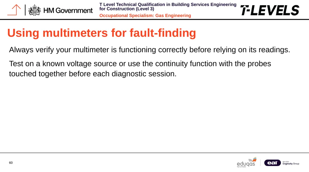 Occupational Specialism: Gas Engineering K1.28 - slide 60 of 84