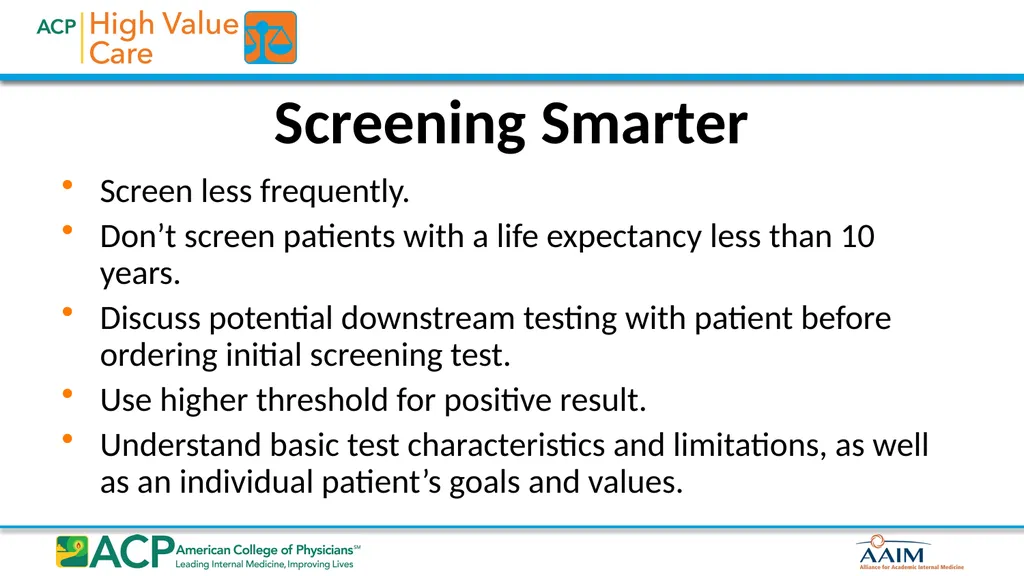 Biostatistics for High Value Testing and Treatment - slide 23 of 33
