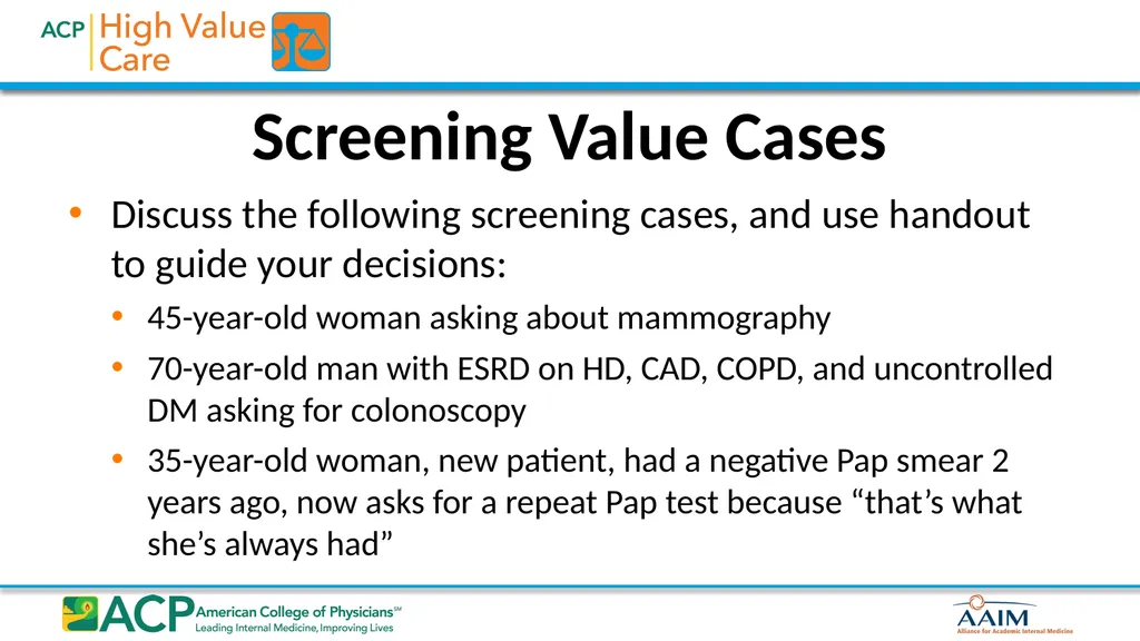 Biostatistics for High Value Testing and Treatment - slide 22 of 33