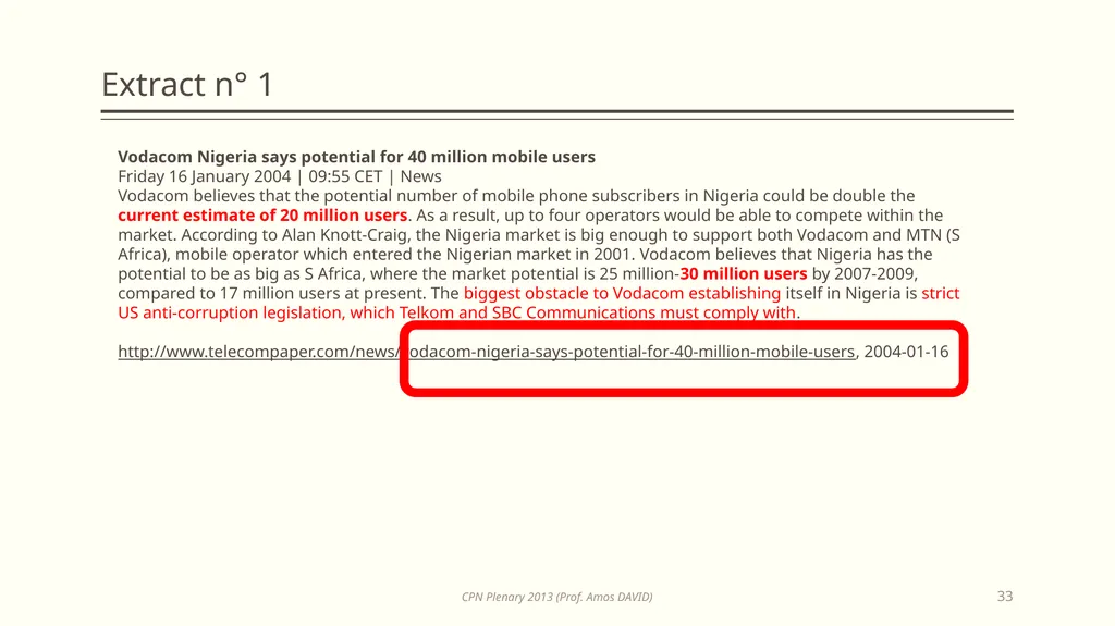 Opportunities in Information Technology for - slide 33 of 53