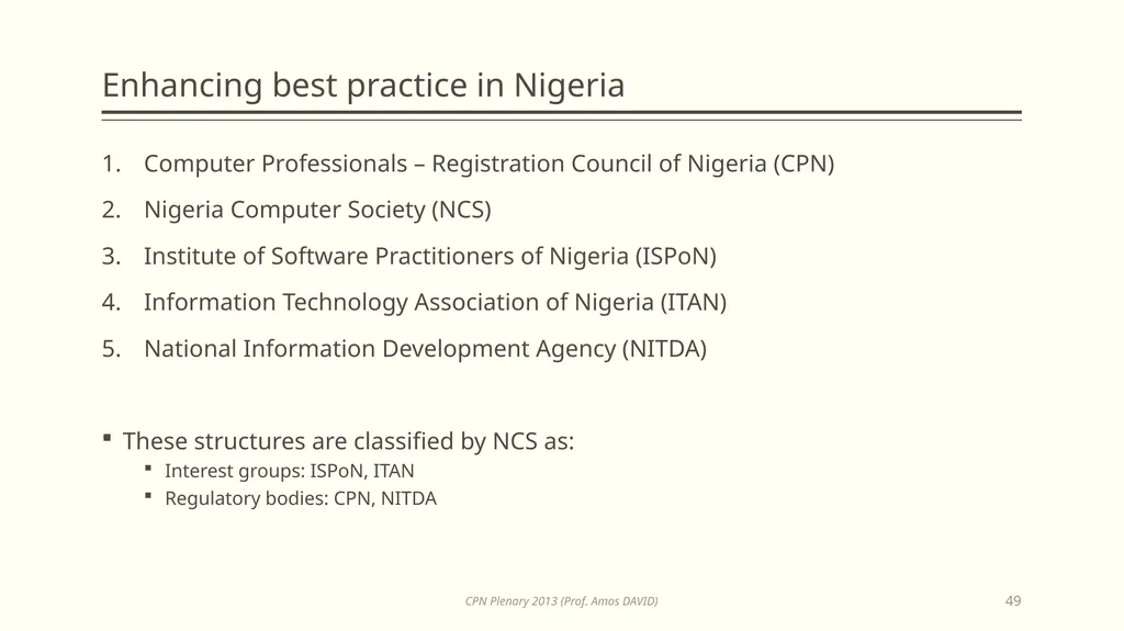 Opportunities in Information Technology for - slide 49 of 53