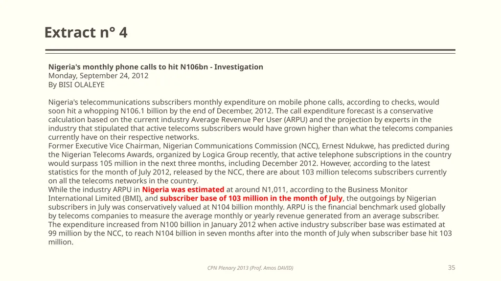 Opportunities in Information Technology for - slide 35 of 53