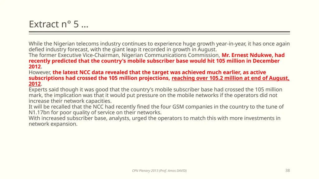 Opportunities in Information Technology for - slide 38 of 53