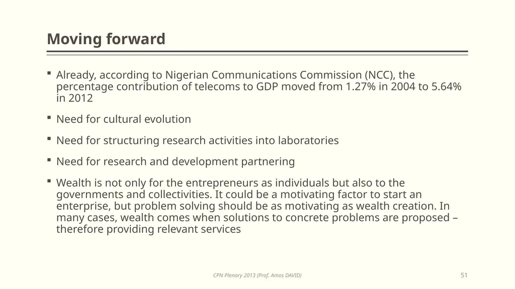 Opportunities in Information Technology for - slide 51 of 53