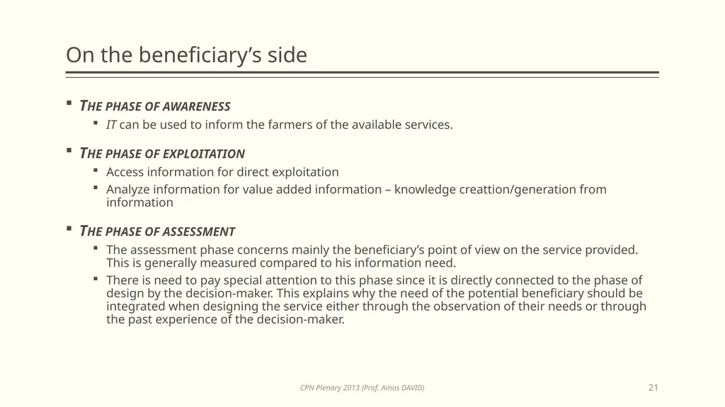 Opportunities in Information Technology for - slide 21 of 53