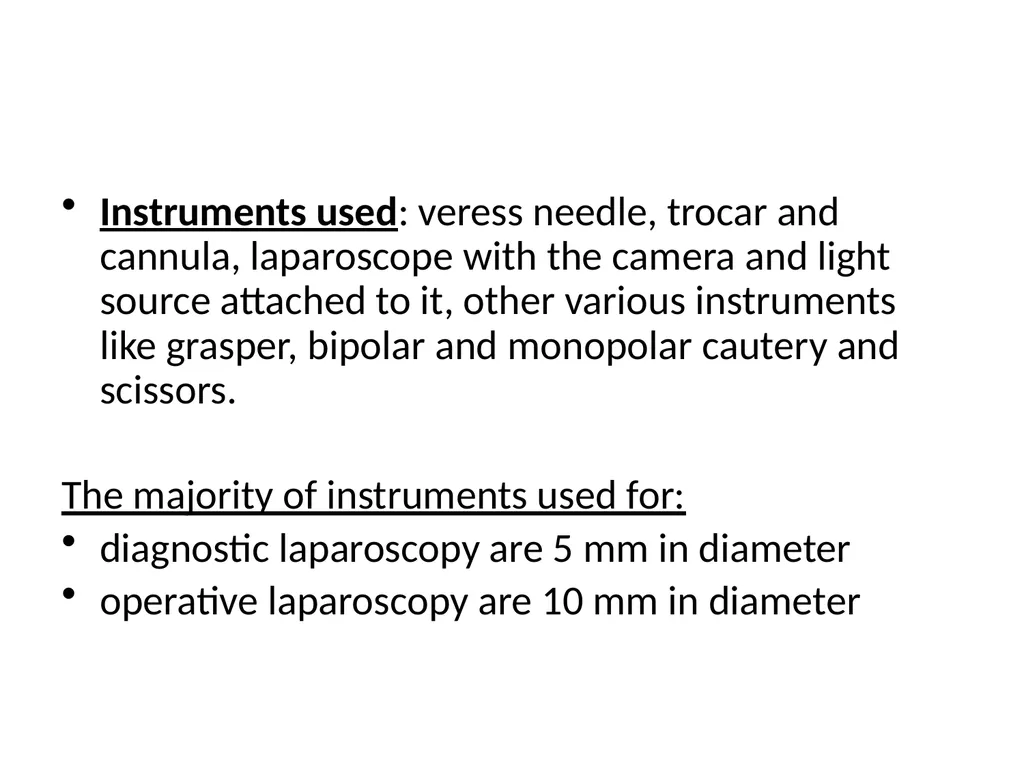 Gynecological endoscopy Laparoscopy and - slide 5 of 20
