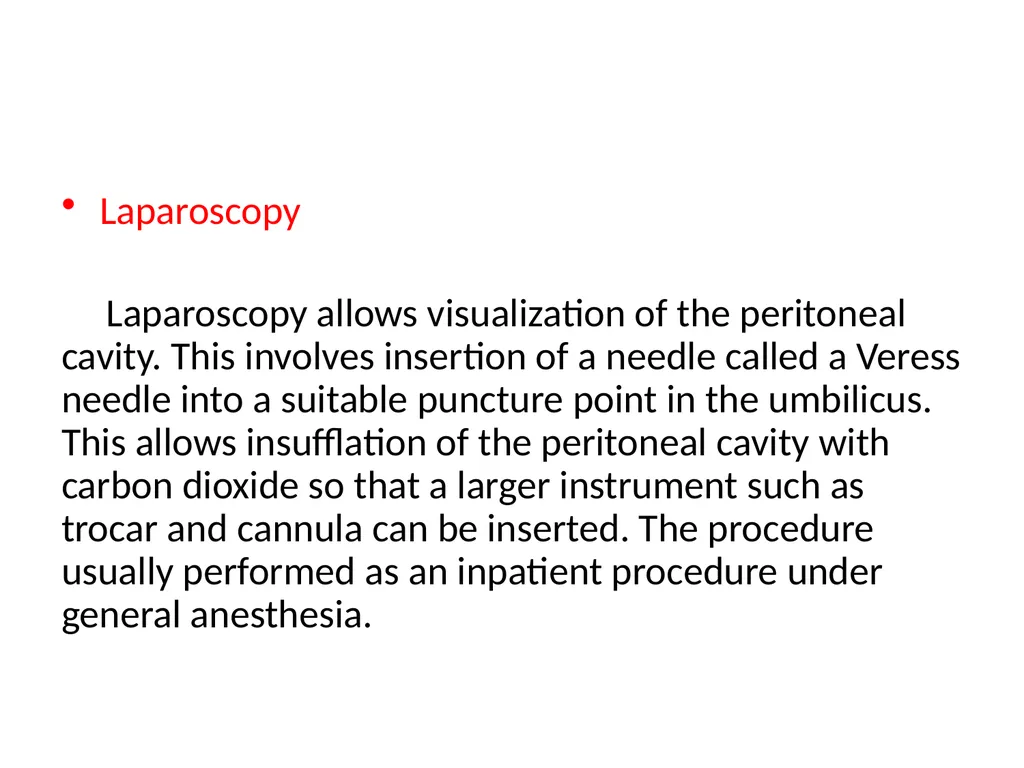 Gynecological endoscopy Laparoscopy and - slide 4 of 20