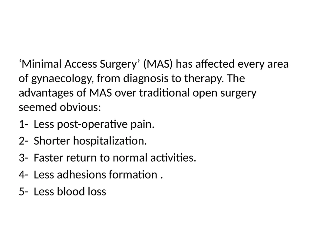 Gynecological endoscopy Laparoscopy and - slide 3 of 20