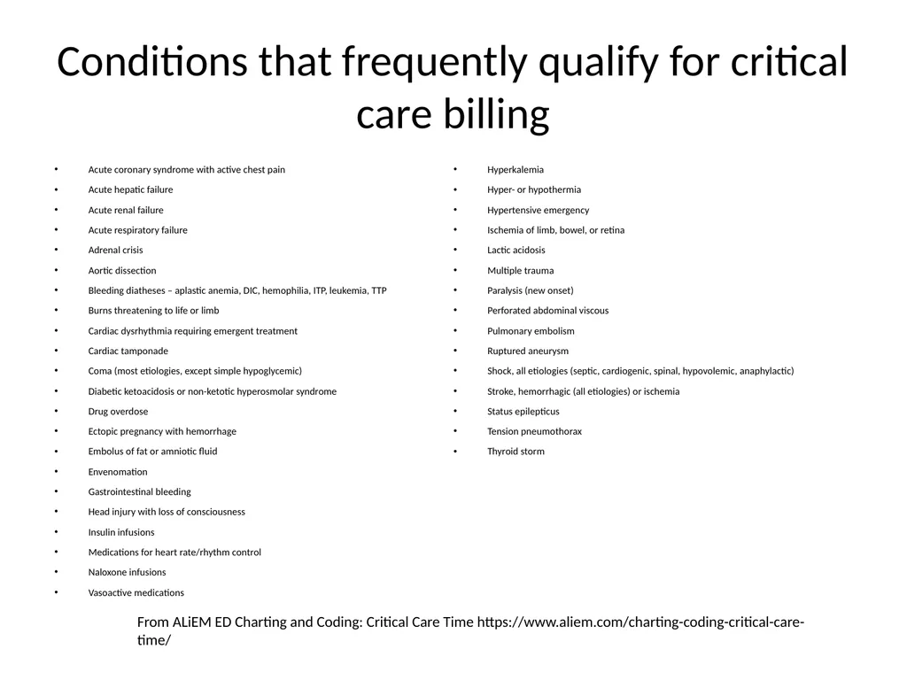 Critical Care Billing Seth Lotterman, MD Hartford - slide 8 of 25