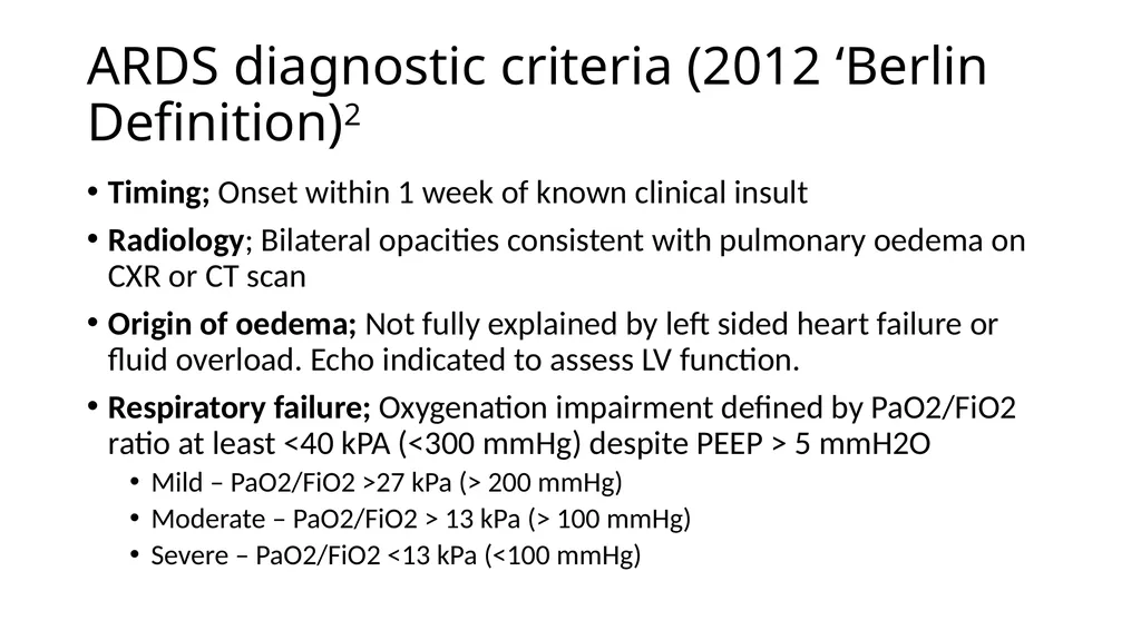 SpR 2; Intensive Care in the SCE Annette Fisher - slide 5 of 17