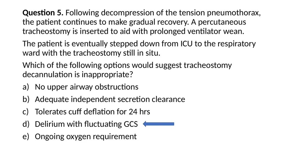 SpR 2; Intensive Care in the SCE Annette Fisher - slide 13 of 17