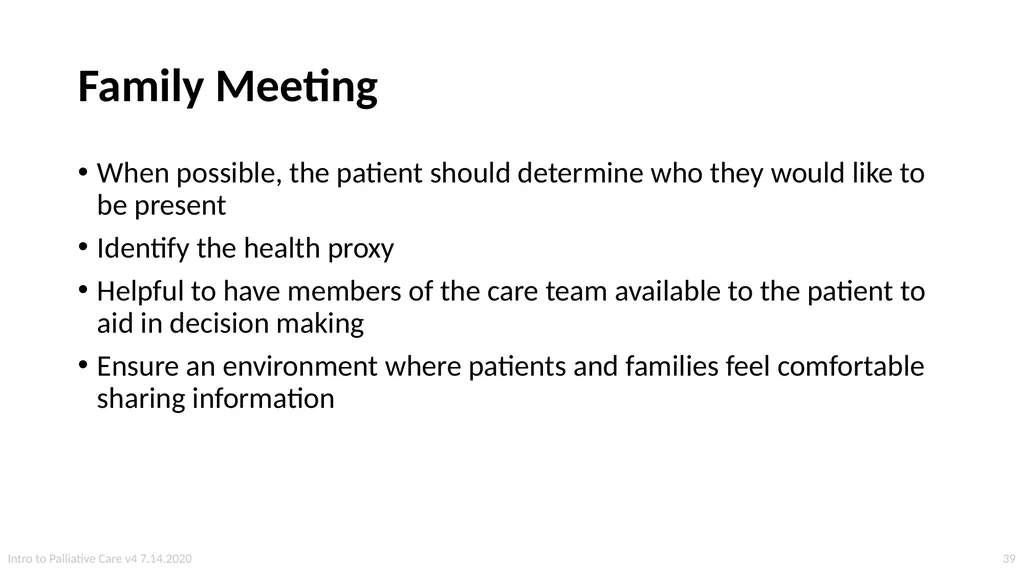 Introduction to Palliative Care Intro to - slide 39 of 60