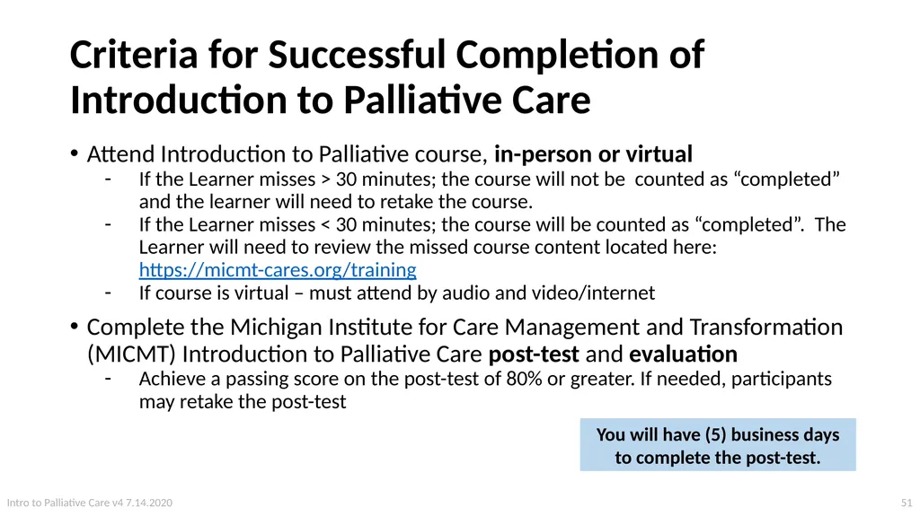 Introduction to Palliative Care Intro to - slide 51 of 60