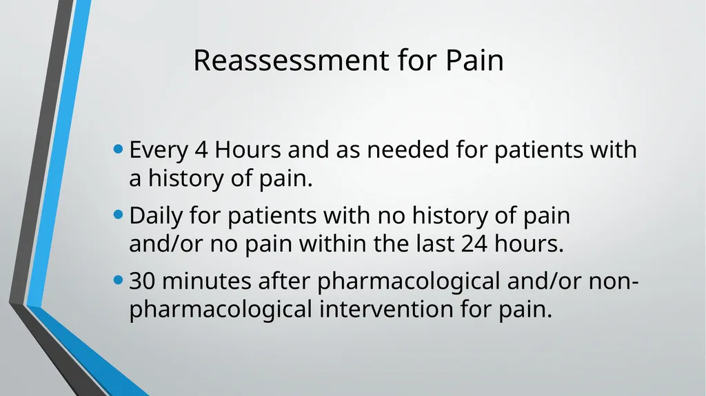 Pain Management Objectives Describe pain. Explain - slide 10 of 30