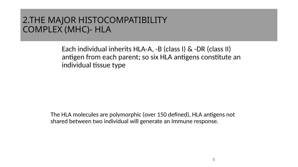 Transplantation surgery Dr. Ammar Fadil 1 History - slide 8 of 46