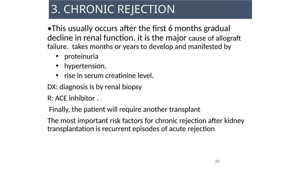 Transplantation surgery Dr. Ammar Fadil 1 History - slide 39 of 46
