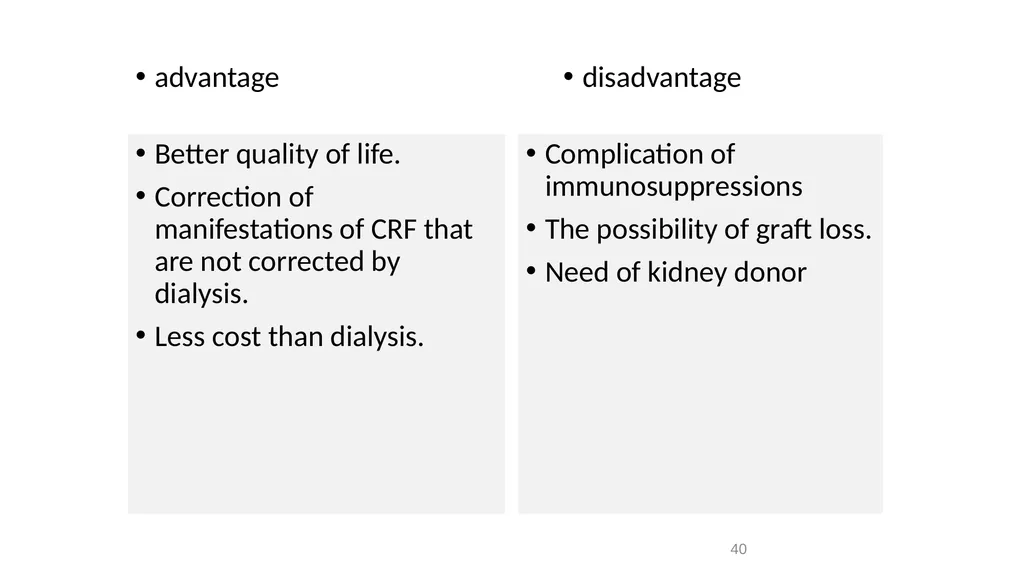Transplantation surgery Dr. Ammar Fadil 1 History - slide 40 of 46