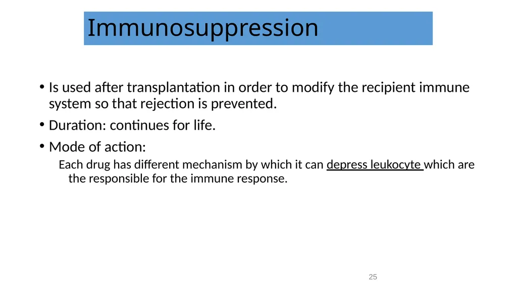 Transplantation surgery Dr. Ammar Fadil 1 History - slide 25 of 46