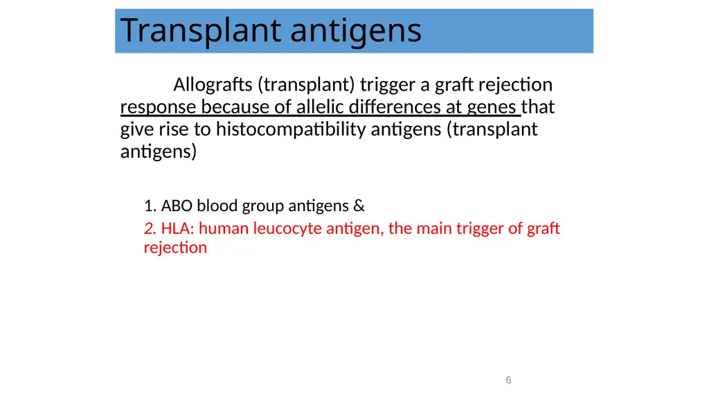 Transplantation surgery Dr. Ammar Fadil 1 History - slide 6 of 46