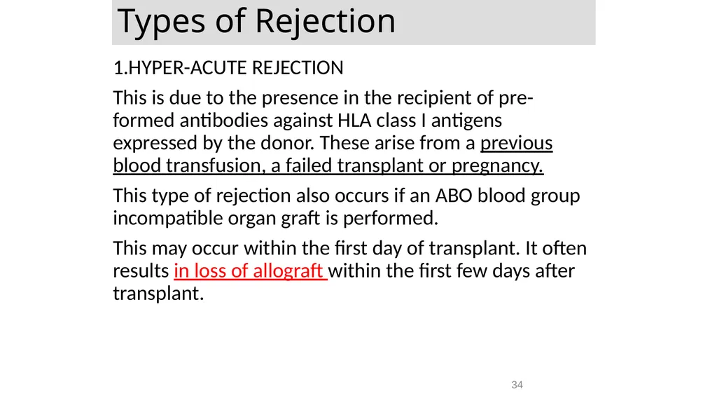 Transplantation surgery Dr. Ammar Fadil 1 History - slide 34 of 46