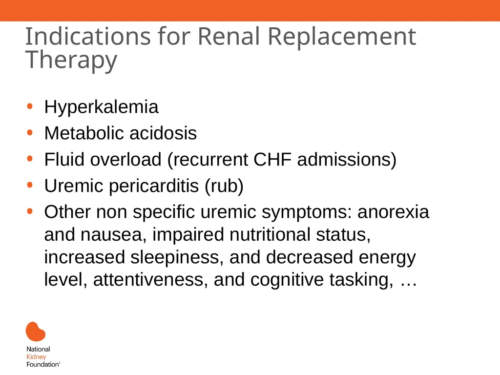Renal Replacement Therapy: What the PCP Needs to - slide 6 of 64