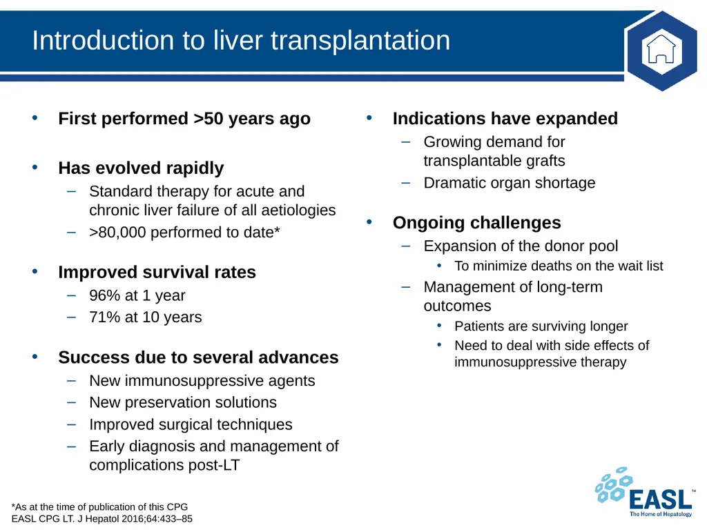 Liver transplantation Clinical Practice Guidelines - slide 9 of 87