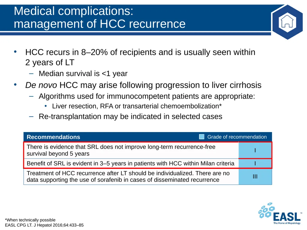 Liver transplantation Clinical Practice Guidelines - slide 58 of 87
