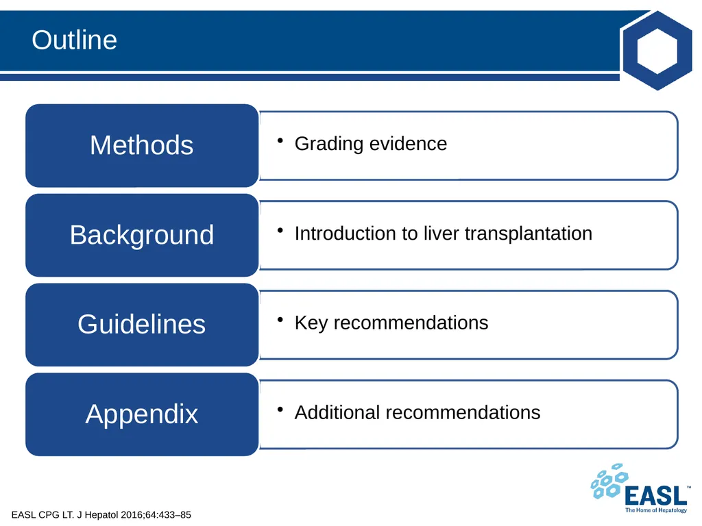 Liver transplantation Clinical Practice Guidelines - slide 5 of 87