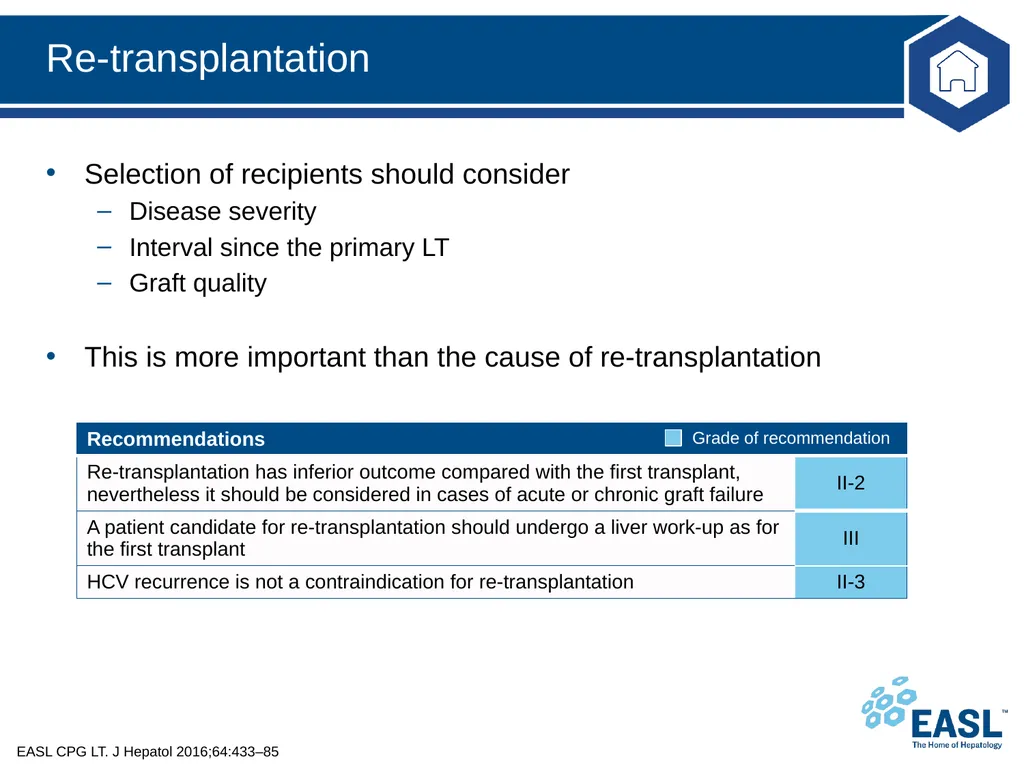 Liver transplantation Clinical Practice Guidelines - slide 78 of 87