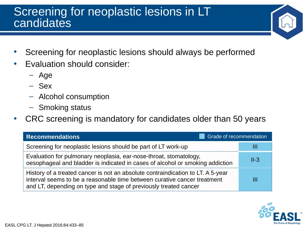 Liver transplantation Clinical Practice Guidelines - slide 73 of 87