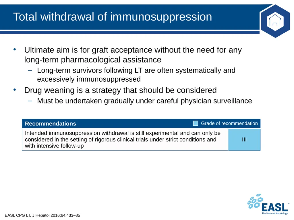Liver transplantation Clinical Practice Guidelines - slide 79 of 87