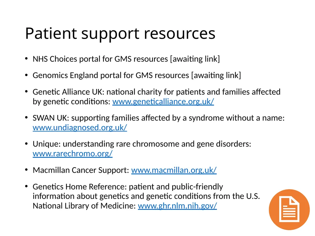 These slides have been developed by the Genomics - slide 33 of 34