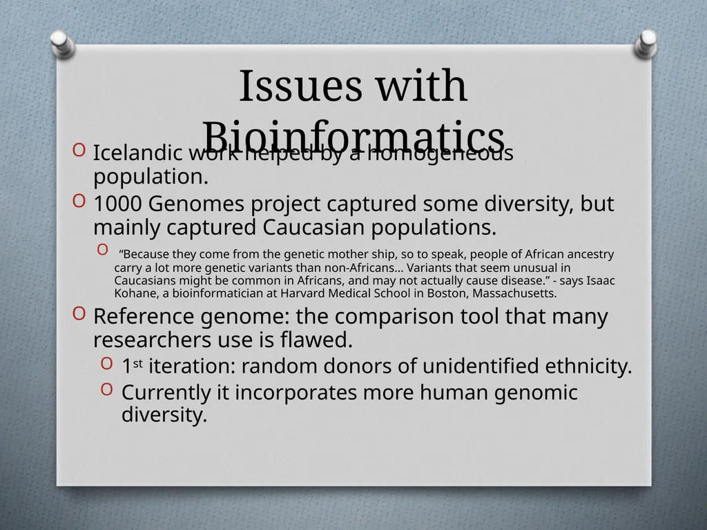 Big Data in Biology: A focus on genomics - slide 8 of 10
