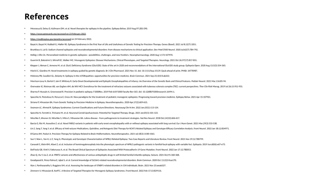 Precision Medicine in Epilepsy Management GET: - slide 98 of 98