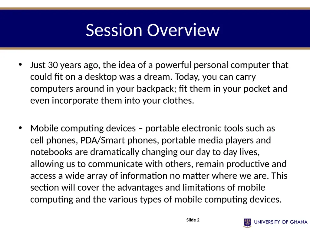 INFS 211: Introduction to Information Technology - slide 2 of 36