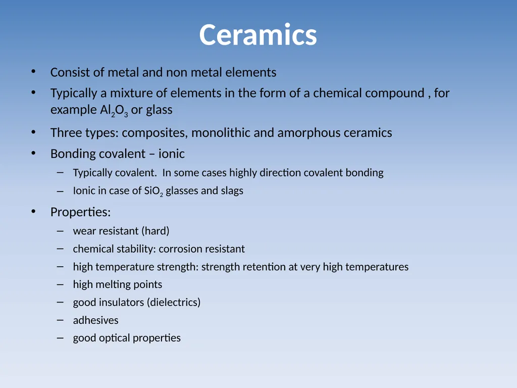 Introduction to Material Science and Engineering - slide 14 of 28
