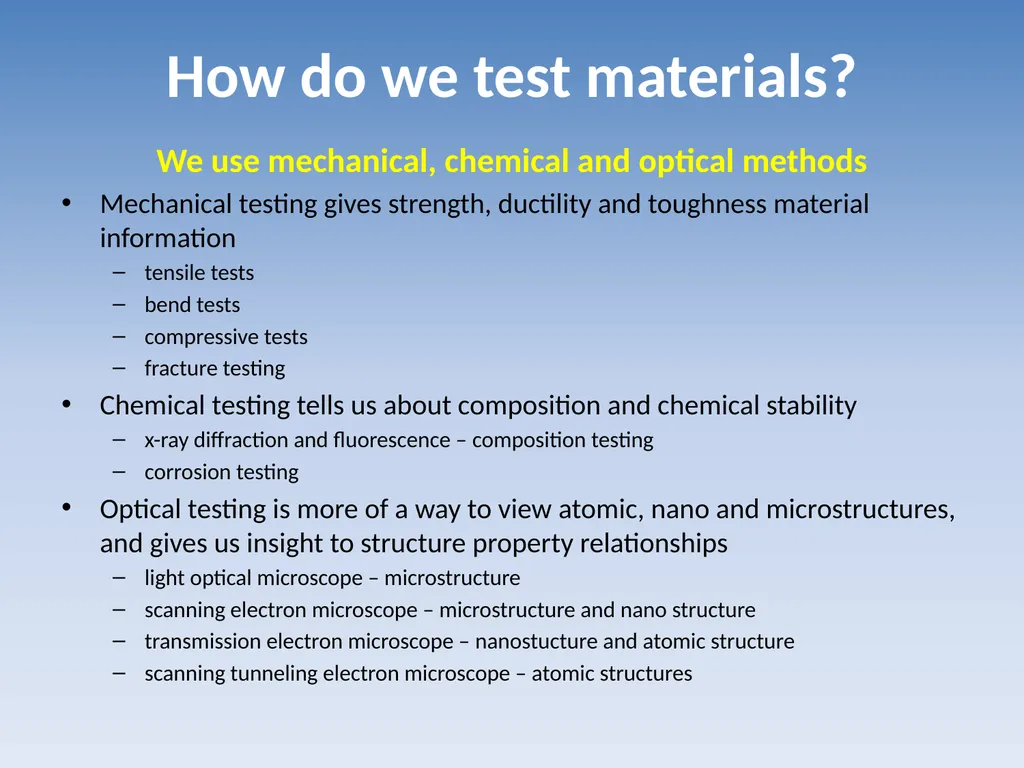 Introduction to Material Science and Engineering - slide 23 of 28