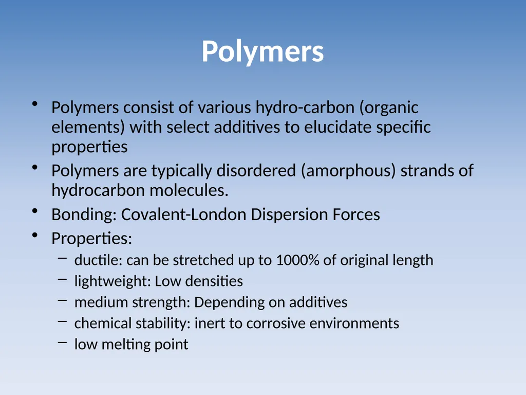 Introduction to Material Science and Engineering - slide 12 of 28