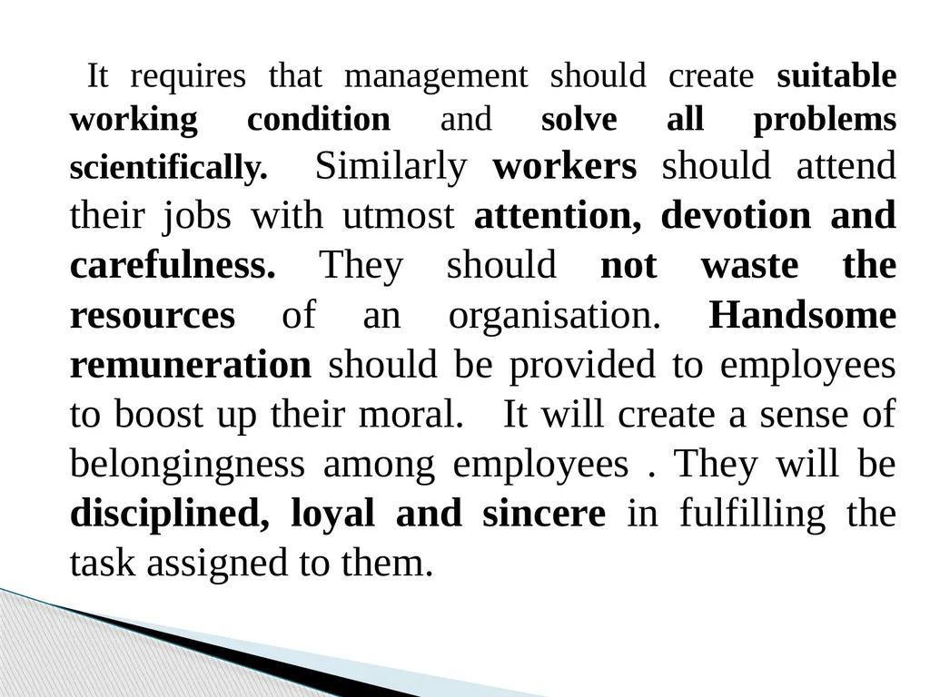 Topic: Scientific Principles of Management For - slide 13 of 24