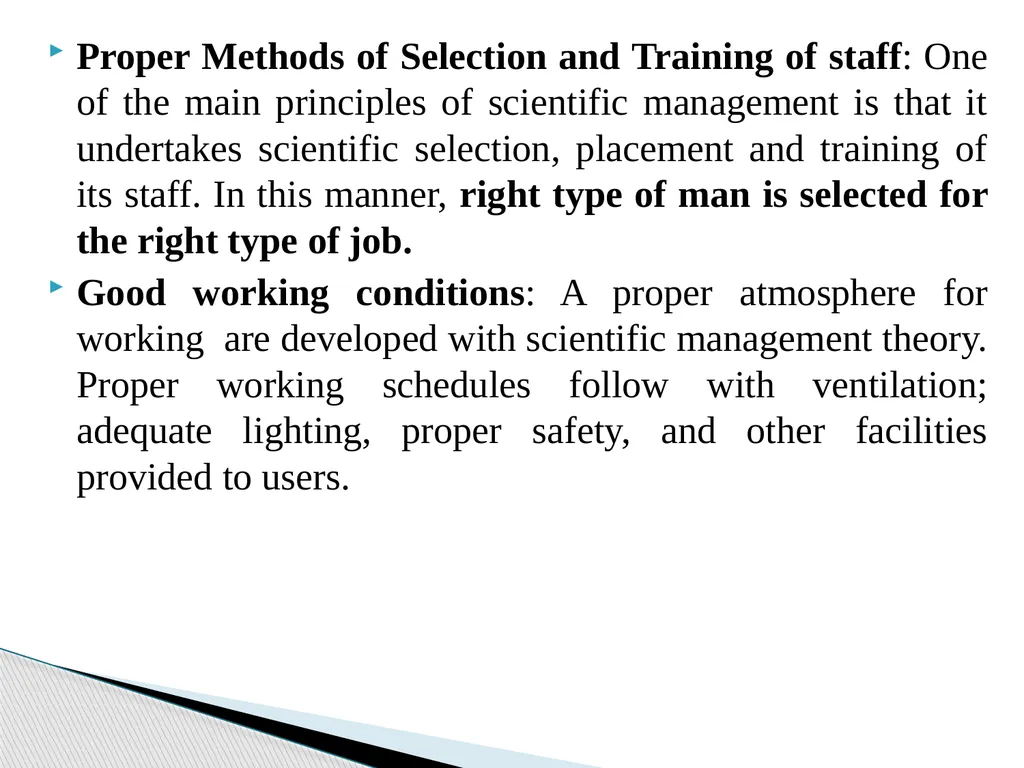 Topic: Scientific Principles of Management For - slide 21 of 24
